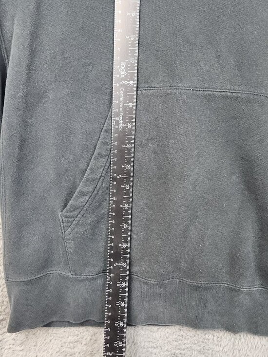 Nike Sportswear Club Fleece Hoodie Men's 2XL Black Faded Pullover Sweatshirt - Picture 6 of 9